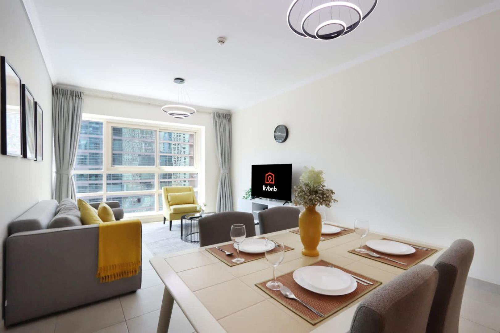 Livbnb-stylish 1br With Marina Views Close To The Apartment Dubai